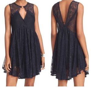 Free people Don’t you Dare ring lace dress